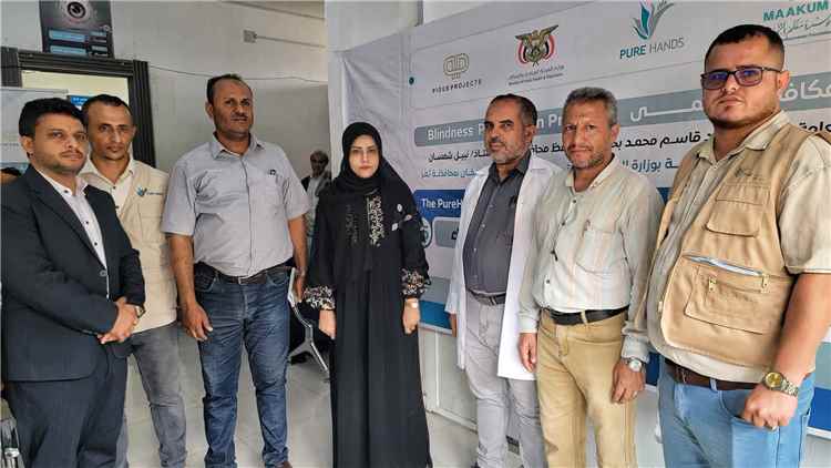 تدشين مخيم طبي مجاني لإجراء 100 عملية لإزالة المياه البيضاء بتعز