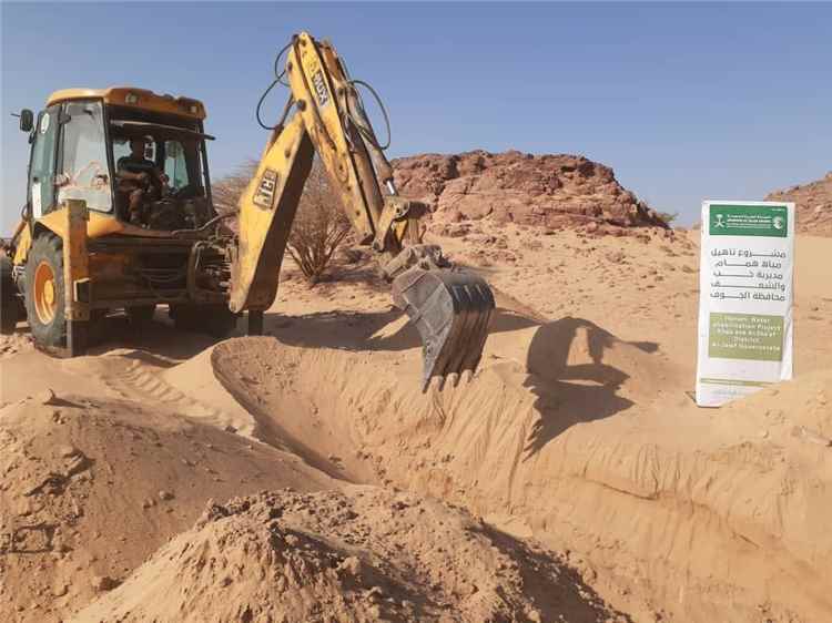 مركز الملك سلمان للإغاثة يواصل تنفيذ مشروع إعادة تأهيل شبكة مياه "الحرج وهمام" في محافظة الجوف