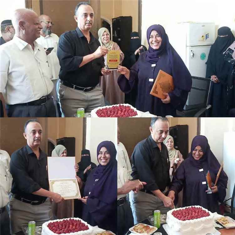 إشادة بإدارة مكتب صحة عدن.. الناشطة شفاء باحميش: تكريم الكفاءات يعكس نهجا مؤسسيا يقوده الدكتور طارق الشعبي