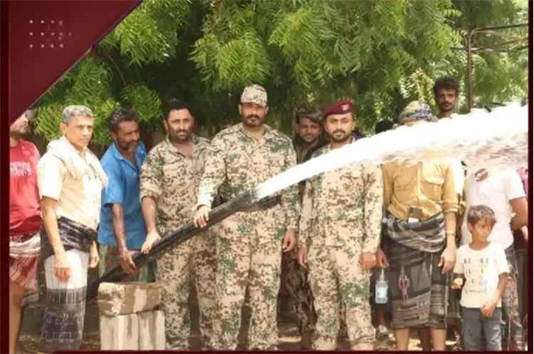 تدشين إعادة تأهيل وترميم بئر ومشروع مياه قرية "الحوائط" في الخوخة .