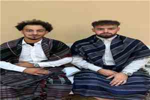 غسان الشعيبي يهنئ العريسين عبدالله عبدالستار الحقاشي ومحمد موسى الحقاشي بمناسبة زواجهما