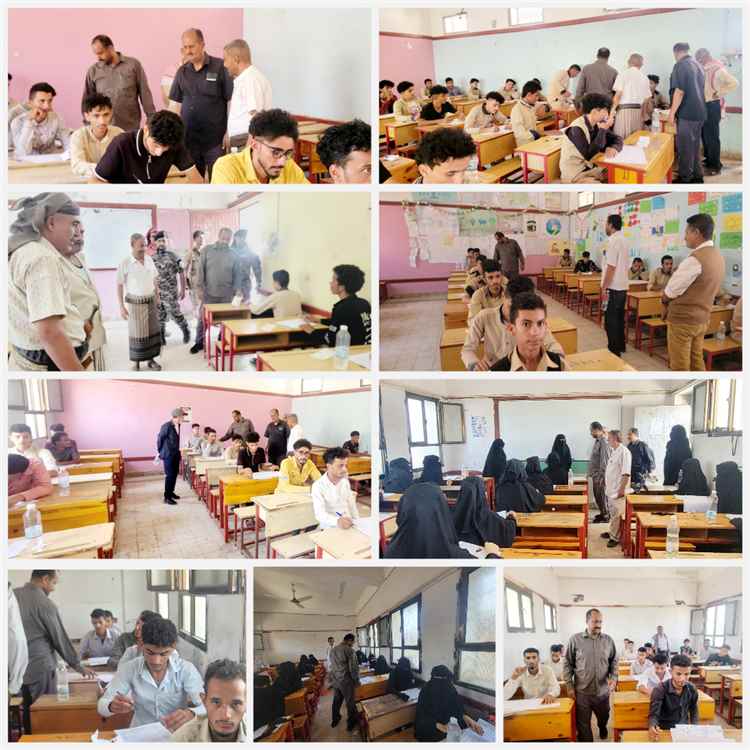 المدير العام بكر الشاعري يتفقد 3 مراكز امتحانية بقعطبة ويشيد بالانضباط والهدوء