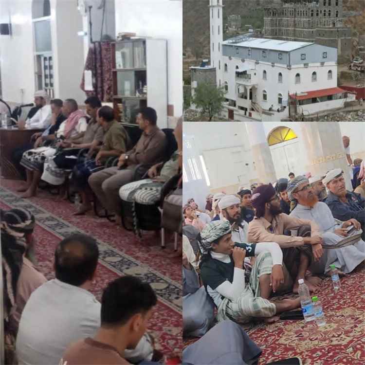 46 حافظًا يتوجون مسيرة الدورة السادسة لتحفيظ القرآن الكريم بجامع التقوى في يهر يافع .
