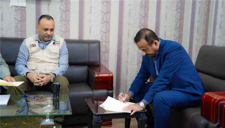 المحافظ بن الوزير يشرف على توقيع اتفاقية تفاهم بين الجمعية #الكويتية للإغاثة ومؤسسة #المياه والصرف الصحي #عتق