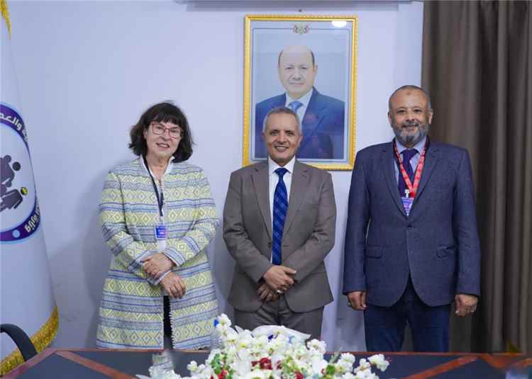 الوزير اليافعي يبحث مع مؤسسة فريدريش إيبرت دعم النقابات العمالية وبناء قدرات منظمات المجتمع المدني