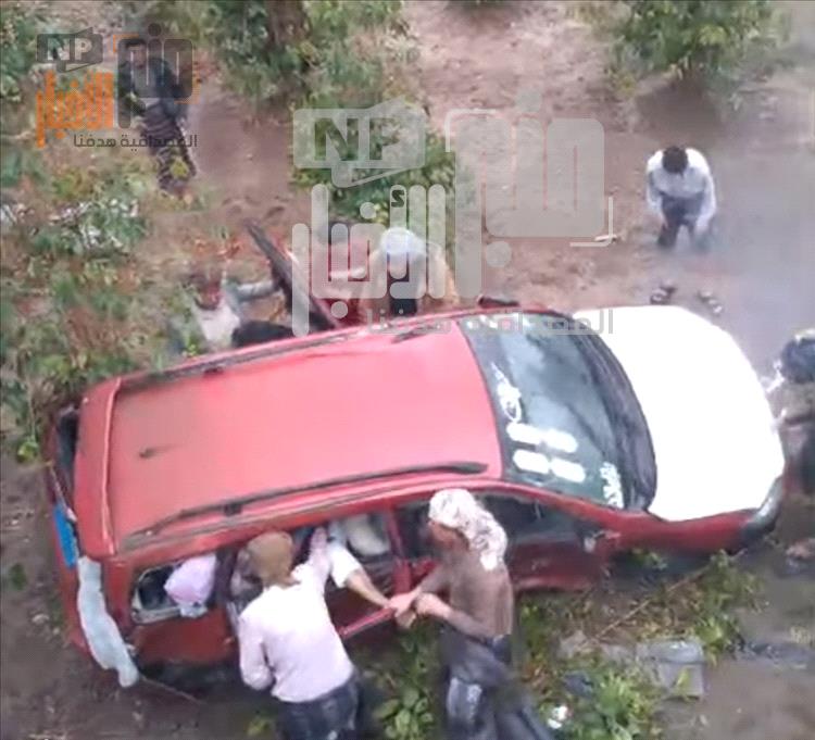 عاجل: إصابات جراء حادث مروع في يافع بلحج(صورة)