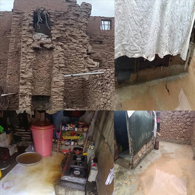 تعرض منزل الإعلامي الرياضي يسلم الحفشاء في شبوة لأضرار كبيرة جراء المنخفض الجوي