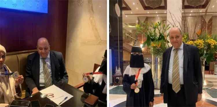 دكتور معتز صلاح الدين يكرم  أمة الله عبد الله ورقية دنانة من اليمن تقديراً لجهودهما الإنسانية والإعلامية..