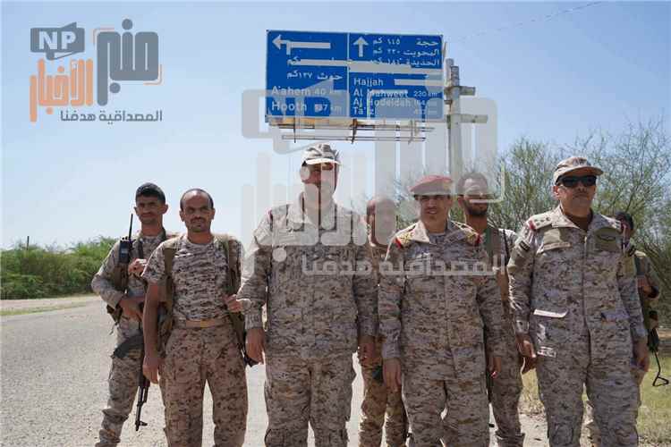 قيادات عسكرية يمنية وسعودية تتفقد خطوط النار في جبهات شمال حجة