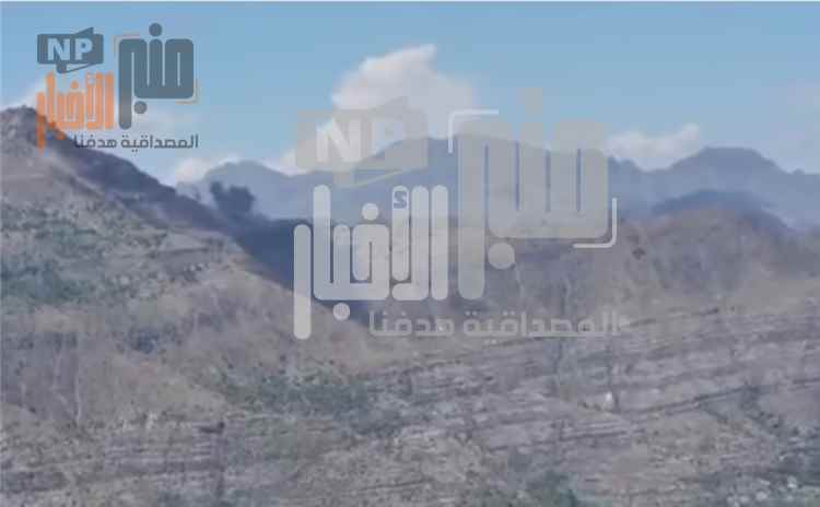 عاجل:غارات جوية تستهدف مواقع ح~وثية في جبل مطران بتعز(صورة أولية)