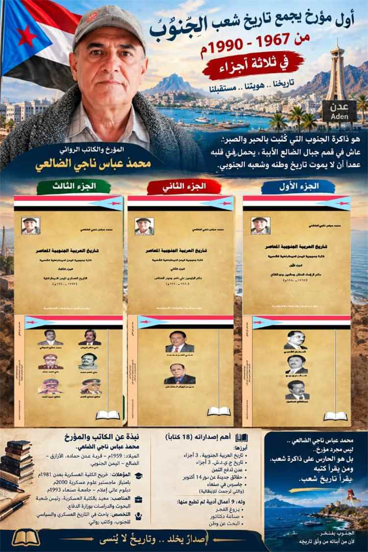 محمد عباس ناجي الضالعي.. كاتب قدير يوثق ذاكرة الجنوب