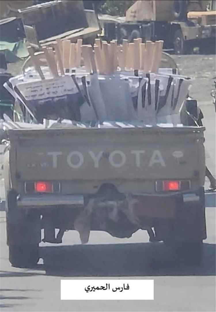 عاجل:شاهد صورة.. لطقم أمني ماذا يحمل في شوارع إب (مرعب)