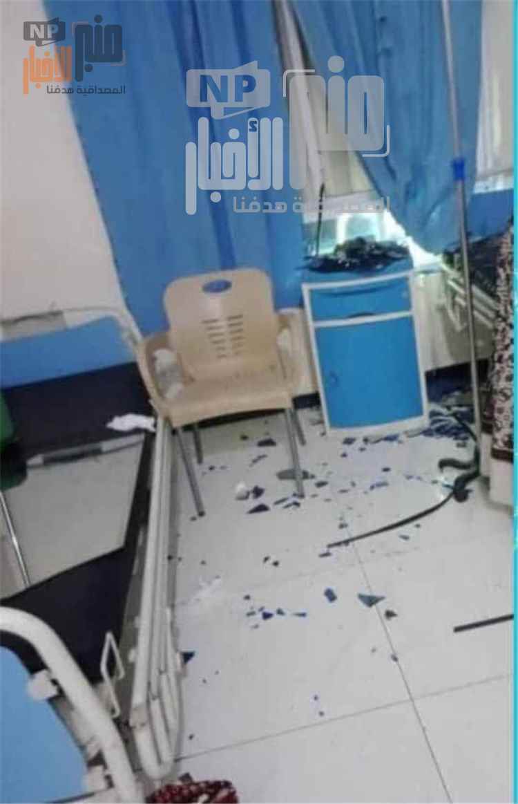 عاجل:قذيفة ح~وثية تسقط أمام مستشفى الصفوة في تعز