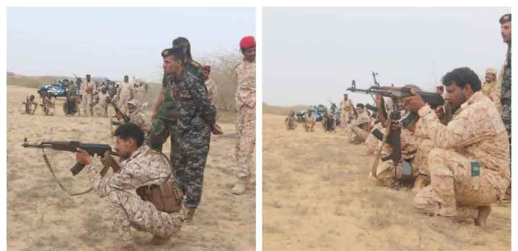 تدريب بالرماية الحية ينفذه خفر سواحل محافظة حضرموت .