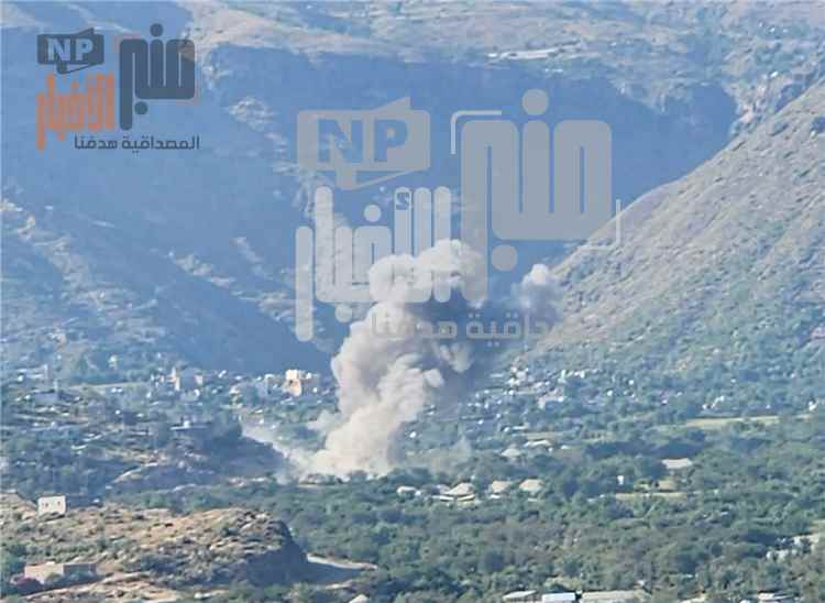 عاجل: هكذا تحول..غارة جوية تستهدف مواقع إطلاق الصواريخ الباليستية بمحافظة إب(صورة)
