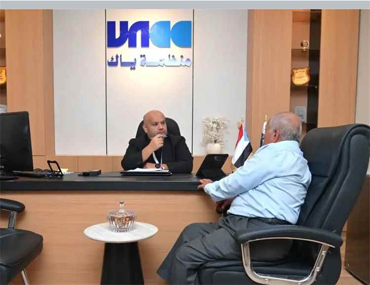 مدير مكتب منظمة «ياك» بالعاصمة عدن يلتقي نقيب الصحفيين والإعلاميين الجنوبيين..