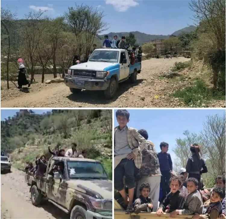 الحو..ثيين يحشدون اطفالا  من ريمة إلى جبهة الساحل التهامي.