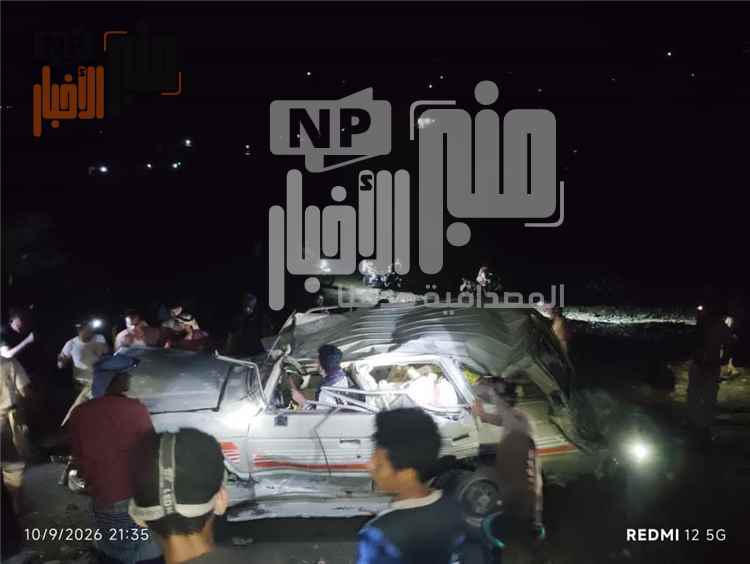 عاجل:سقوط سيارة في لحج(صورة)