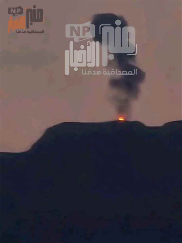عاجل:شاهد صورة..ثلاث غارات جوية تستهدف مواقع وتجمعات ح+وثية في الأكبوش جنوب تعز